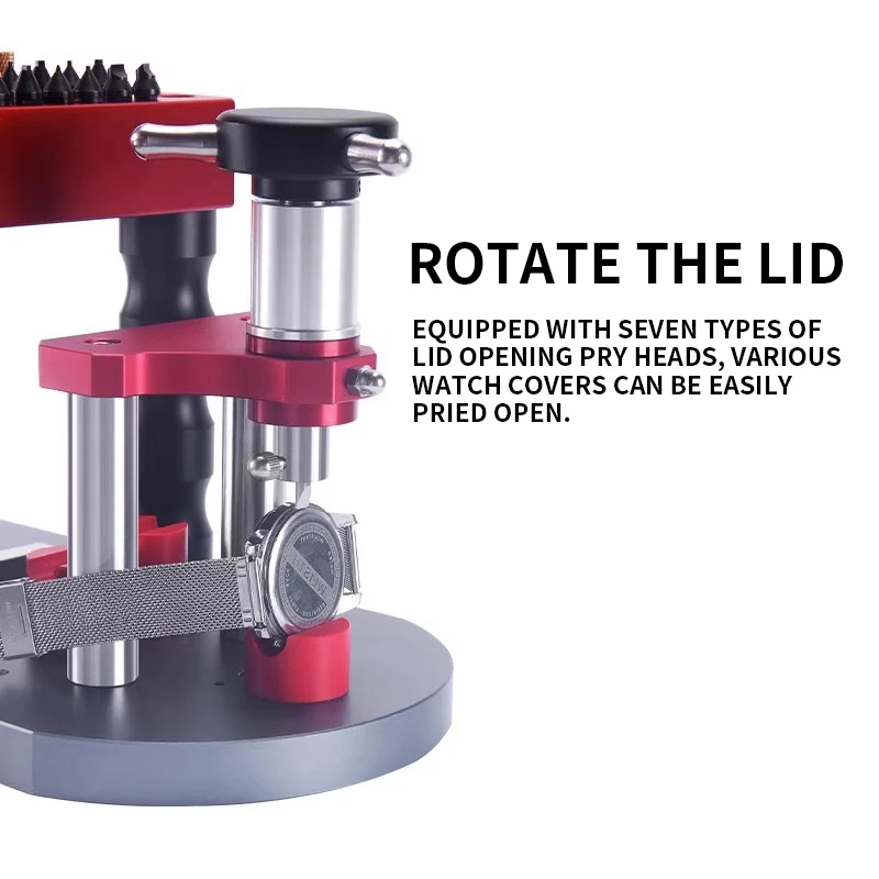 Machine de capsulage multifonctionnelle à quatre usages, outils de réparation de montres, ouverture de capuchon de montre, pré-levier et rotation de capuchon