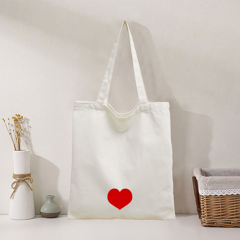 1 piece canvas bag shoulder bag eco-friendly shopping bag, lightweight and portable, storage bag for daily travel and beach shop