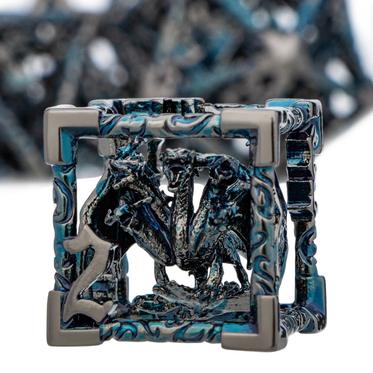thumbnail image 1 of Dados de dragón hueco de Metal DND D y D D20, mazmorra y Dragón, juego de rol de mesa, D + D D6, juego de dados poliédricos RPG D & D, 1 of 4
