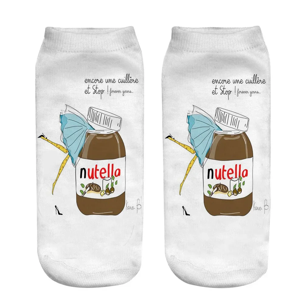 Women's Cute 3D Food Print Cartoon Dessert Socks - Fun & Unique Gift