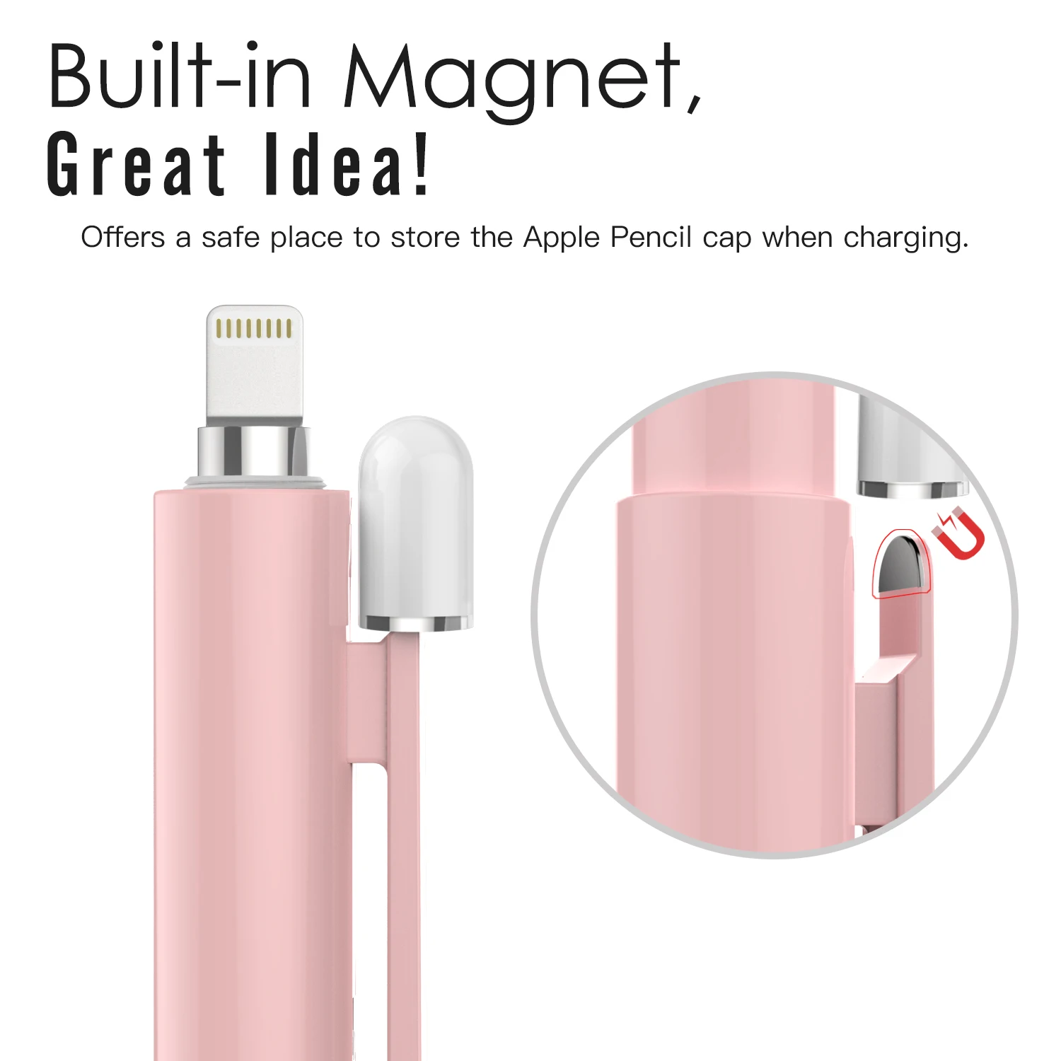 MOKO Retractable Protective Sleeve with Clip for Apple Pencil 1st Generation
