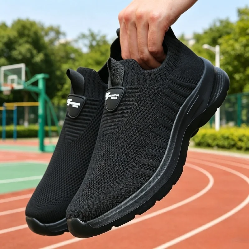 Men's Minimalist Lightweight Slip-On Sneakers - Casual Designer Walking Shoes