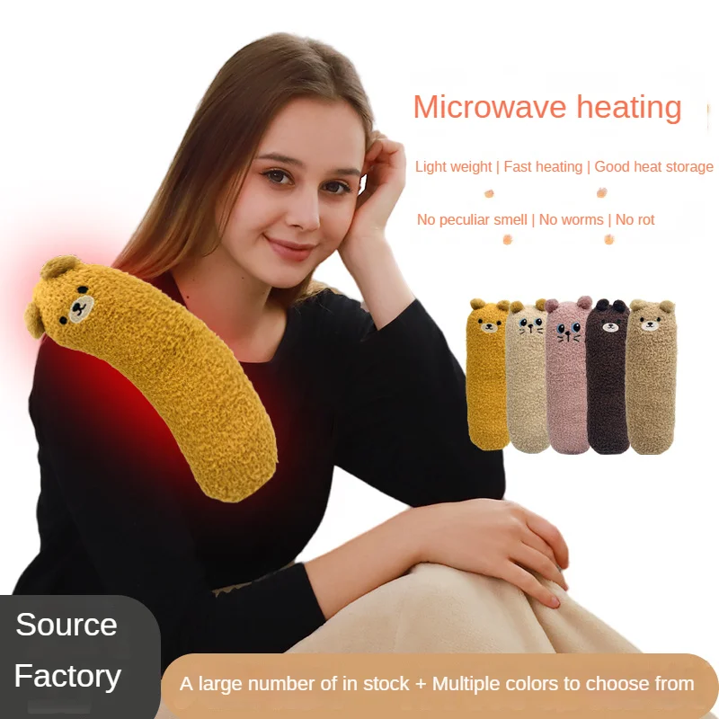 Microwave Oven Heating Plush Doll Cute Heating Doll Pillow Pad Hot Compress Ceramsite Filling Menstrual Cramp Period Pain Relief portable hand warmer