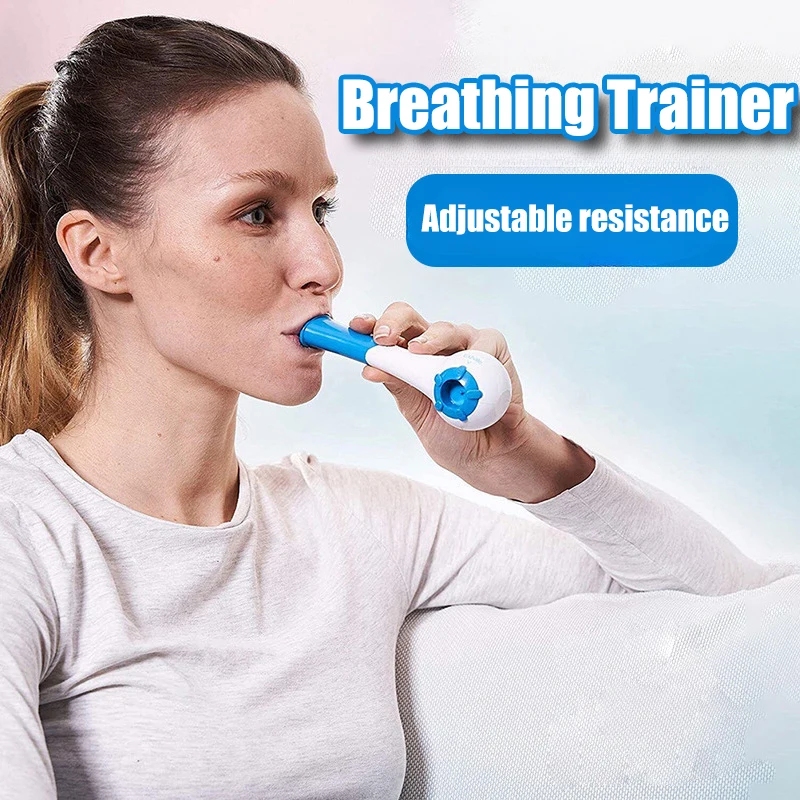 Breathing Exerciser Breathing Exerciser Handheld Lung Expansion Training Tool Adjustable Resistance Improved Vital Capacity Lung Breathing Exerciser
