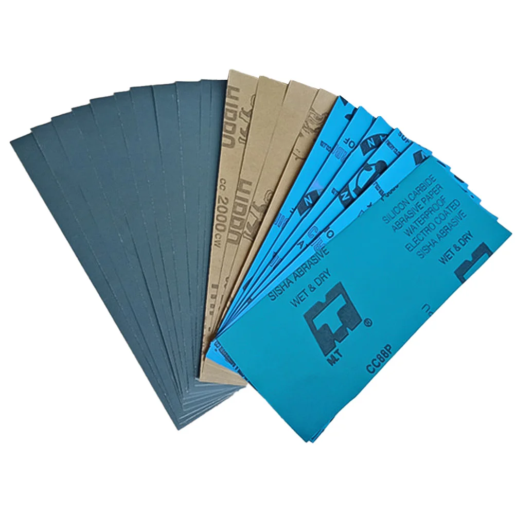 Sanding Discs Sandpaper Set Polish Sand Paper Sandpaper Tools Mini Sandpaper Kit 5Pcs 230x93mm Sandpaper Set Wet Dry Sanding Paper 2000-7000 Grit Sand Paper for Wood Metal Abrasive Plastic Ceramic Polshing Tool