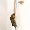1 Piece Wall-mounted Cat Climbing Rope Solid Wooden Pedals And  Sisal Rope Kitten Training Claw Grinding Indoor Cat Furniture 4