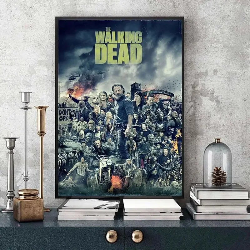 American TV Series The Walking Dead Vintage Posters Sticky HD Quality Poster Wall Art Painting Study Posters Wall Stickers