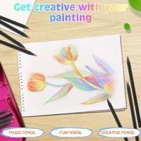 12/24/36/48Pcs 7 Colors Rainbow Pencils 3.3mm Colored Pencils For Art Drawing Coloring Halloween Thanksgiving Gift 3