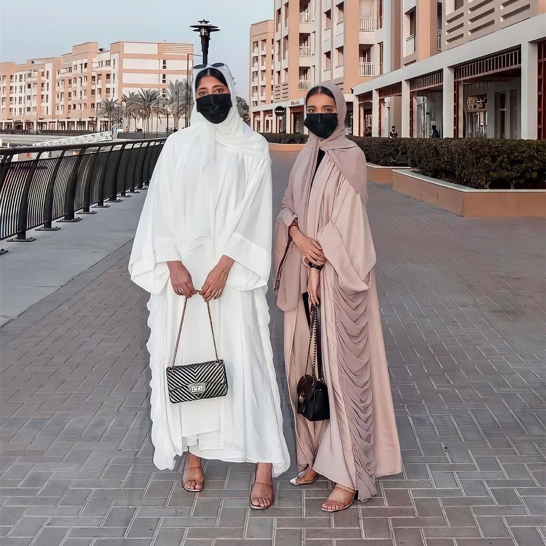 Plain Open Abaya Kimono Cardigan Muslim Turkey Chiffon Hijab Dress Abayas for Women Dubai Kaftan Robe African Islam Clothing