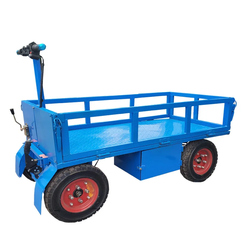 New Arrivals Factory Supply 1000kg Electric Trolley Electric Transport Trolley Accept OEM Brand Color Appearance Size