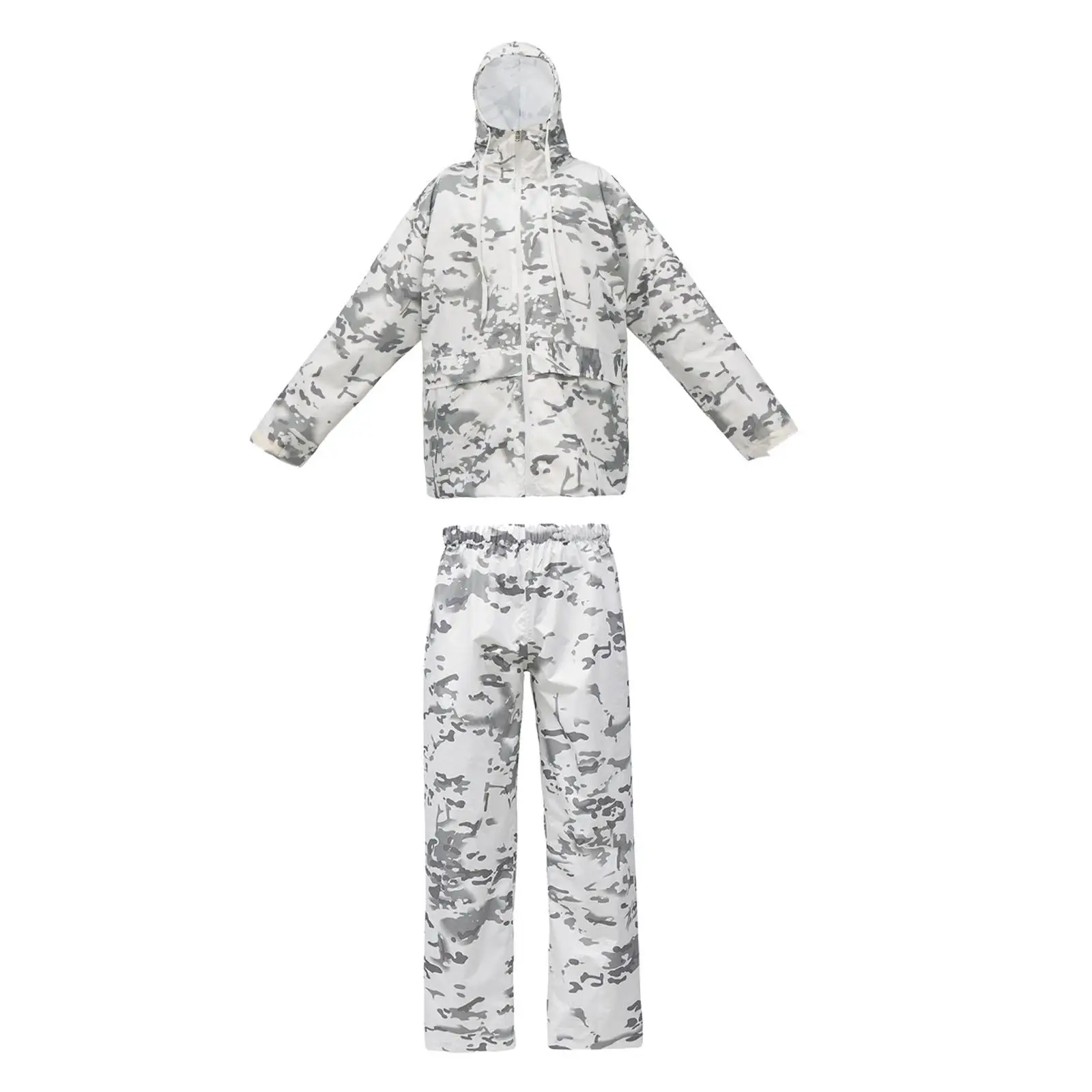 Rain Suit for Men Lightweight Hooded Jacket Workwear Outdoor Rain Coat