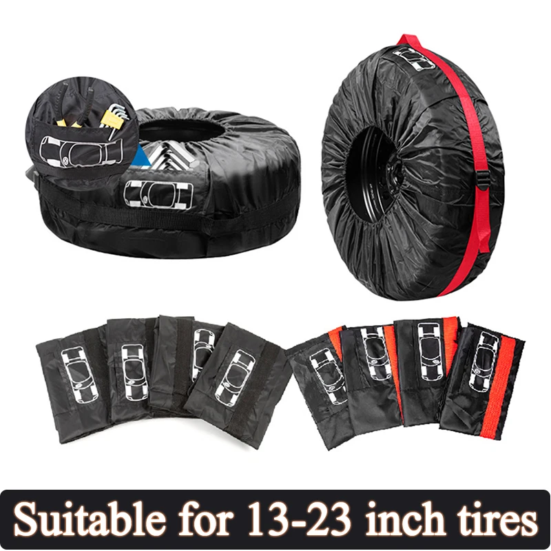 1PC Car Spare Tire Cover Auto Wheel Tire Storage Bags Vehicle Tyre Accessories Dust proof