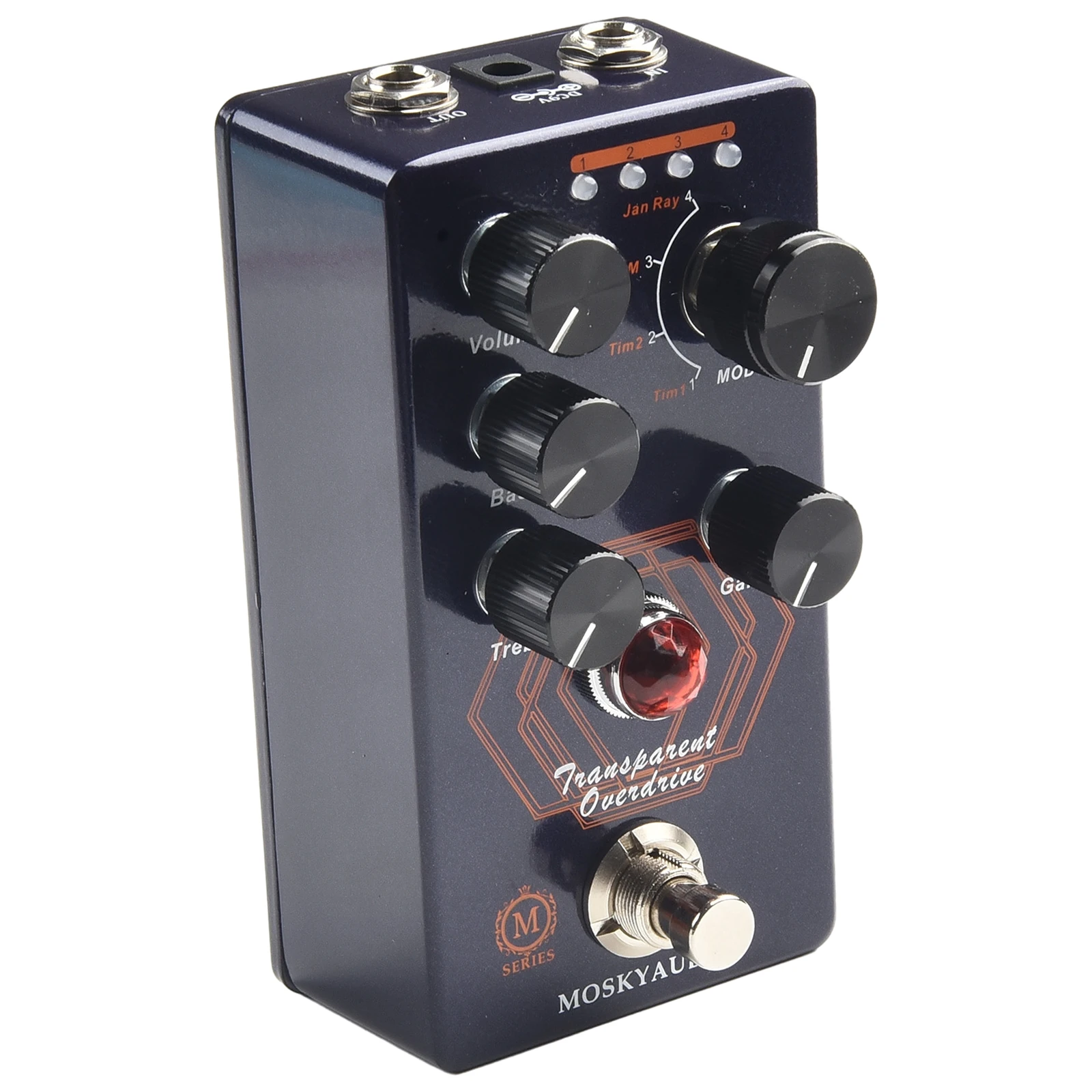 

Versatile Overdrive Guitar Effects Pedal Based TIMMY VEMURAM JAN RAY Circuit 4-Mode Selection Knob Electric Guitar Accessories