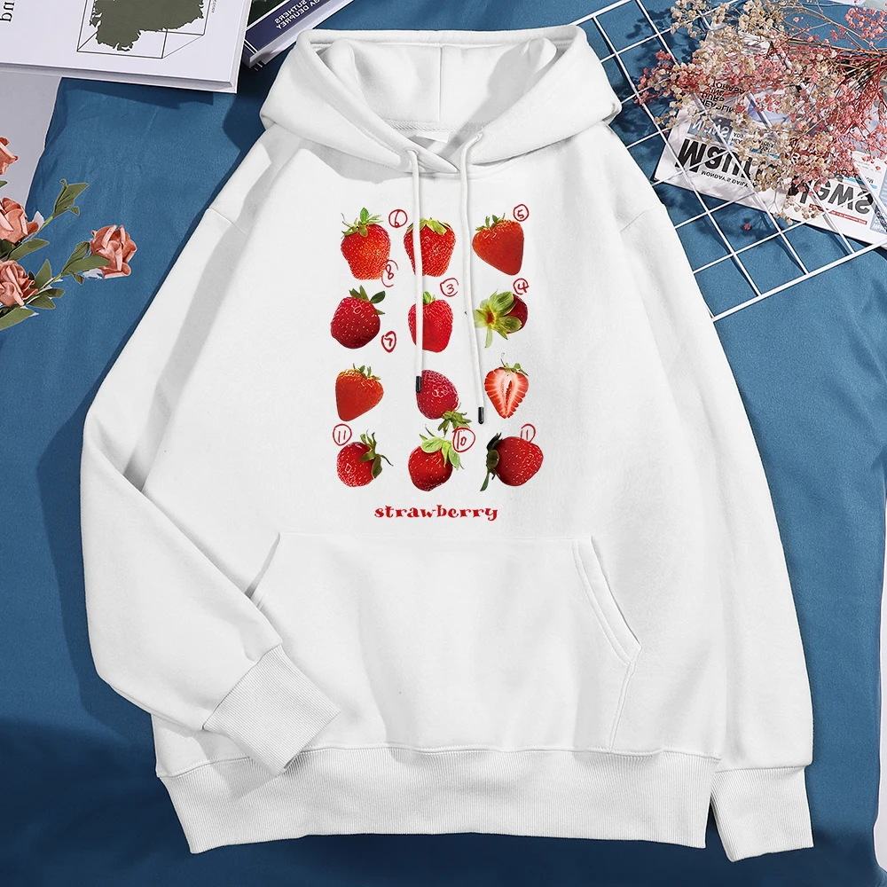 Strawberry Dreams White Sherpa Hoodie