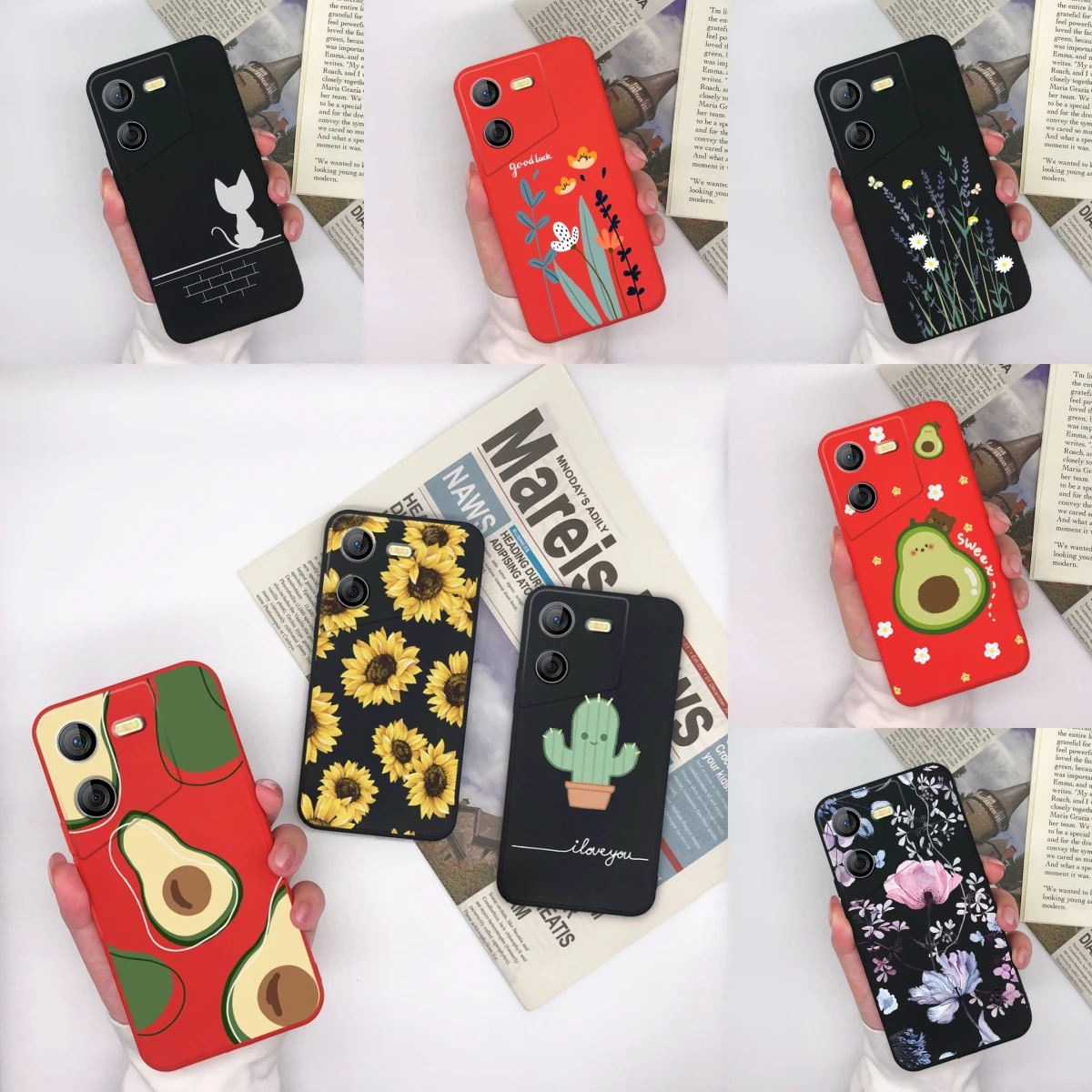Per Tecno Pova 5 Pova 5 Pro Custodia Bella Avocado Silicone Opaco Protettivo Senior Fashion Per Tecno Pova 5 Pova 5 Pro Funda Coque