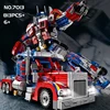 800PCS Transformation Optimus Prime Bumblebee Building Blocks 10302 Truck Sport Car Bricks Toy Gift For Kid Children 1