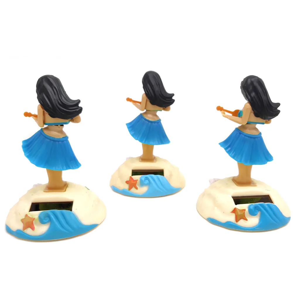 Dancing Girl Swinging Bobble Toys Auto Interior Home Decor Solar Girls Accessories Car Ornament Decoration Kids Birth Gifts