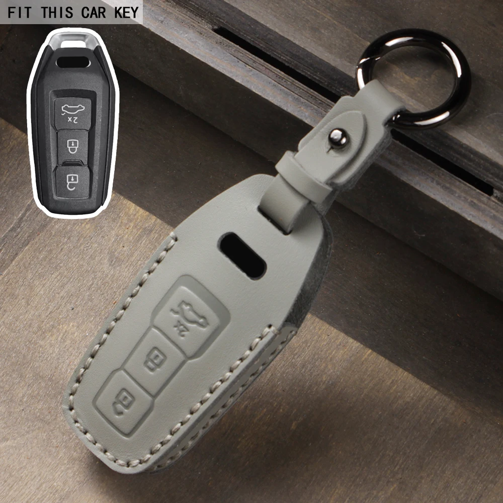 Premium Car Key Fob Cover with Keychain and Remote Decoration