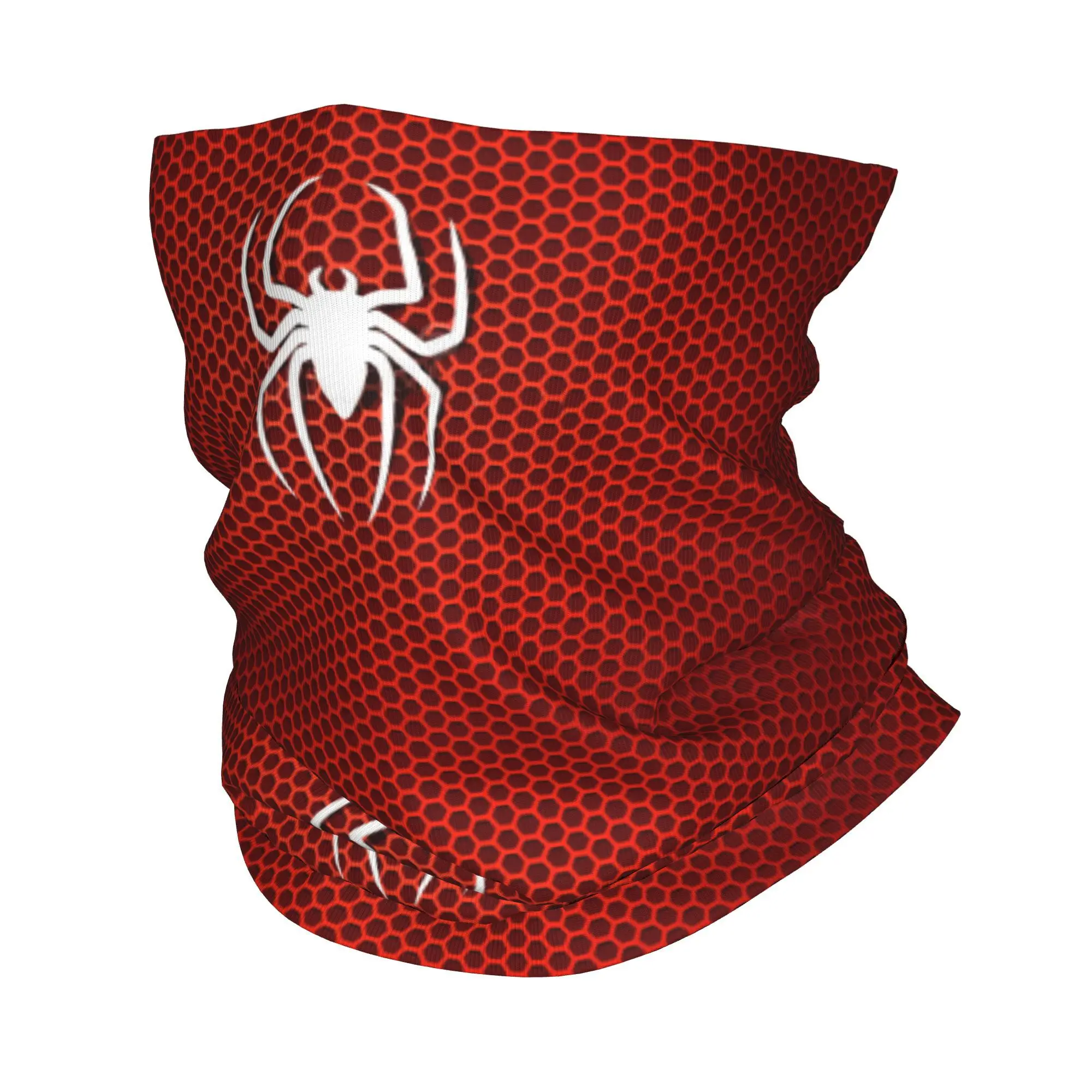 Cycling Bandana Neck Wrap Bandana Headscarf Cotton Bandana Neck Gaiter Bandana Neck Cover Multifunctional Bandana Spider Cobweb Hexagon Bandana Neck Warmer Men Women Winter Ski Tube Scarf Gaiter Spider Man Face Cover