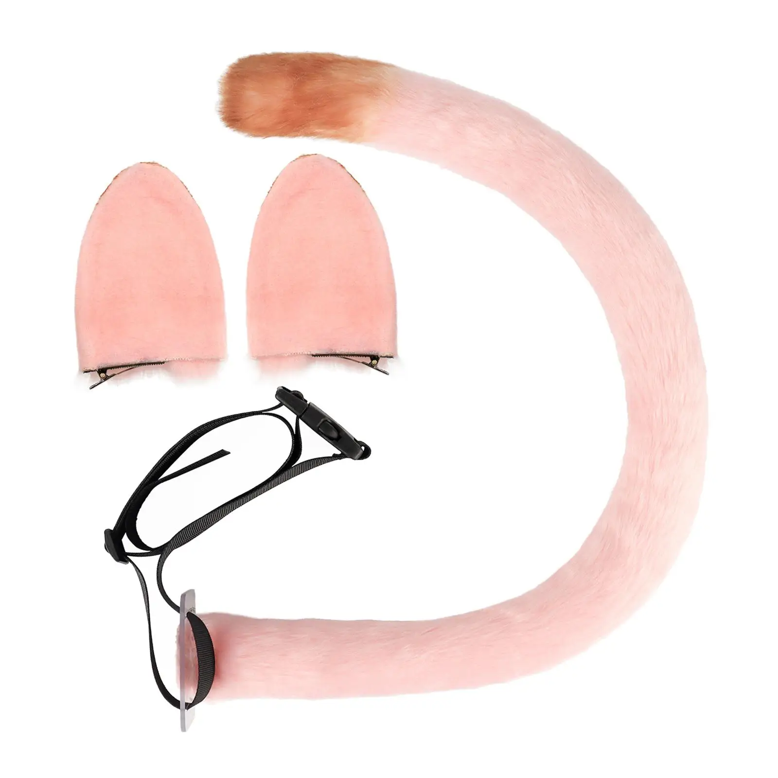 

Cat Ears and Tail Cosplay Props Animal Ears Plush Headwear for Festival Stage Performance Masquerade Birthday Fancy Dress