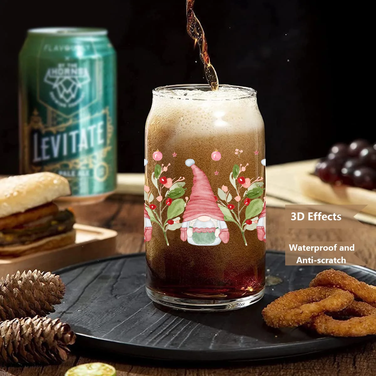 Cartoon dwarfs peel waterproof DIY Decals 3D transfers uvdtf crystal stickers 16oz uv dtf cup wraps for Libbey Glasses
