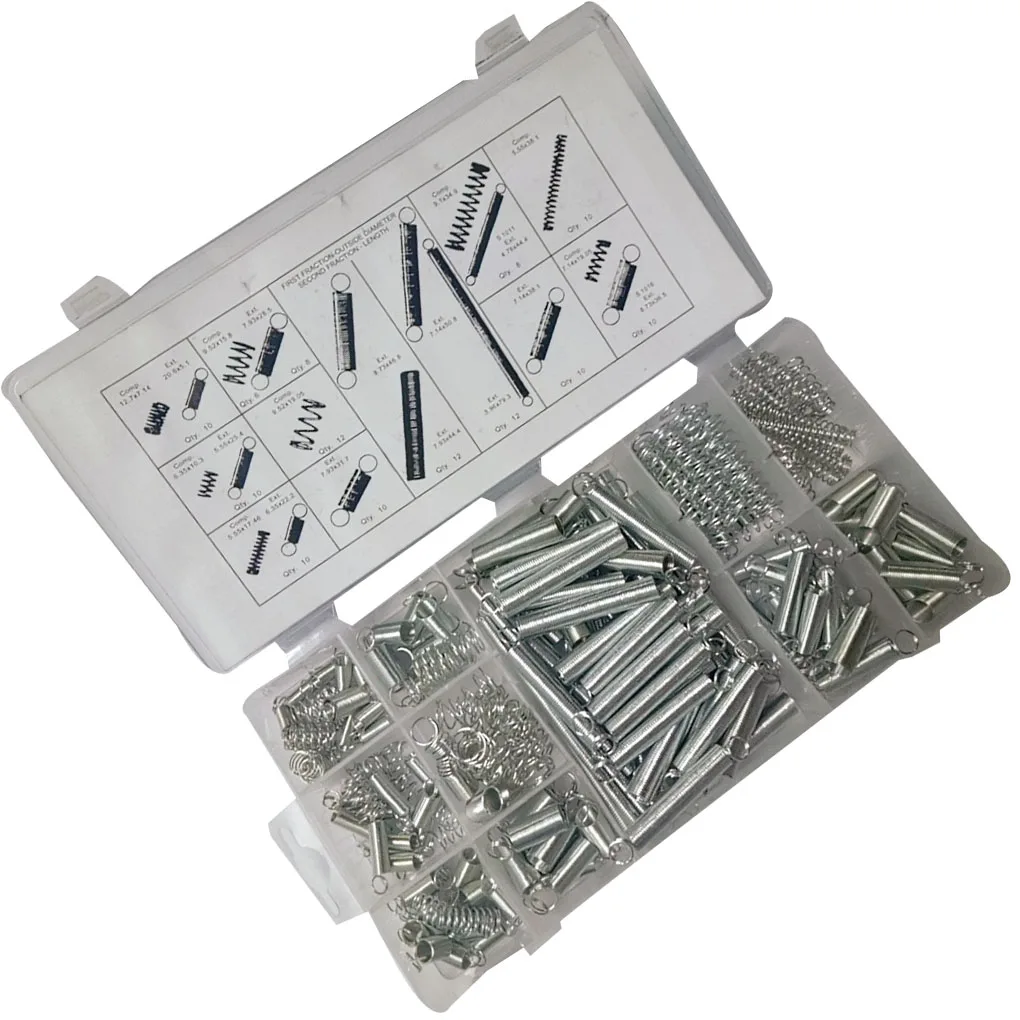 

200pcs set Mixed Steel Spring Electrical Hardware Extension Tension Springs Kit Assortment In 20 Sizes
