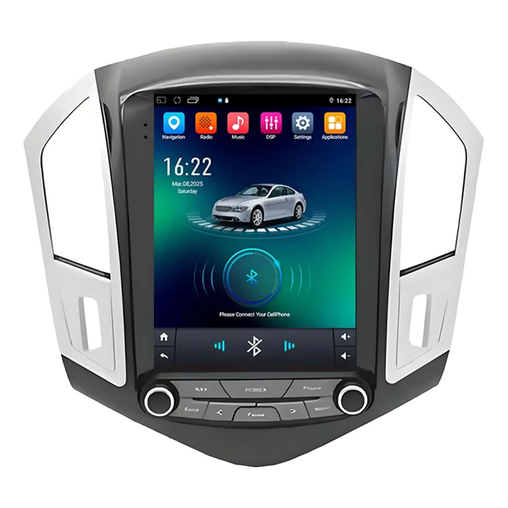 Radio para Auto con Pantalla de 9.7" y Android 16 para Chevrolet Cruze 2012-2015, Reproductor Multimedia, GPS, Navegación, Unidad Principal Estéreo, 5G WIFI, NO2Din 2