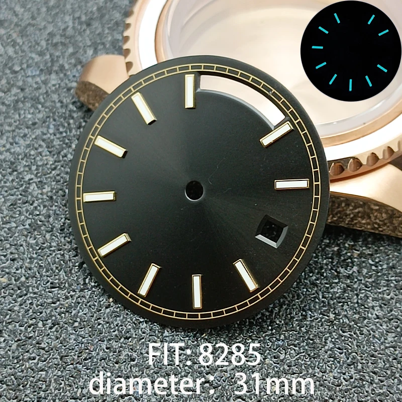 Sterile Single Date Watch Dial - 31mm Diameter for 8285 Movement Accessories