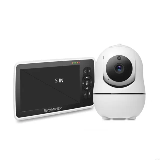 63HD Baby Monitor with Camera and Room Temperature 5.0Inch Display Night-Vision, Two-Way Talk 960ft 6