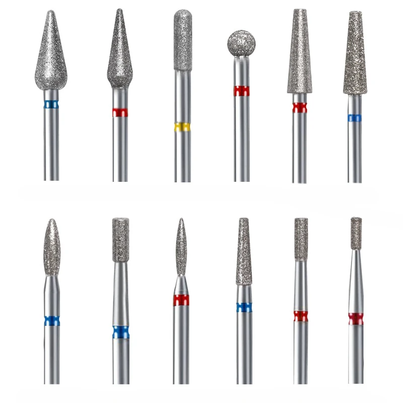 1Pc Diamond Nail Drill Bit Milling Cutter For Cuticle Clean Gel Overflow Removal Manicure Pedicure Tool 6