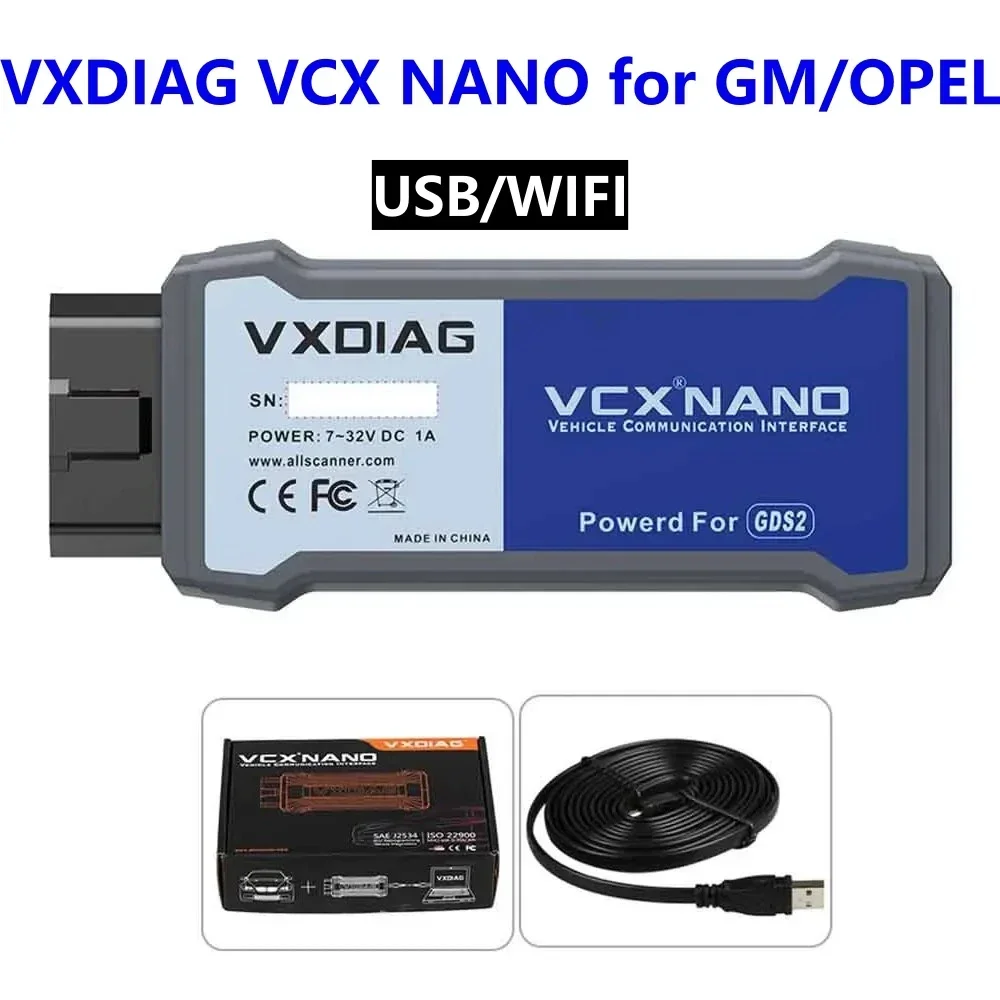Диагностический прибор VXDIAG VCX NANO для GM/OPEL GDS2, сканер для GM GDS2, GDS2, V2022.05, Tech2WIN 16.02.24 A +++, лучшее качество