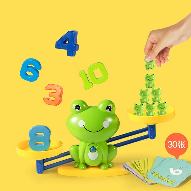 Montessori Math Toy Digital Monkey Balance Scale Educational Math Penguin Balancing Scale Number Board Game Kids Learning Toys 3