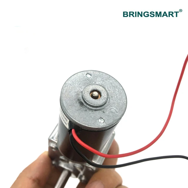 Double Output Shaft 12V DC Worm Gear Motor 16RPM - Micro Motor With ...