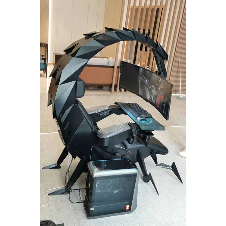 Cluvens Ergonomic fully recliner office chair cockpit for or - Main Image