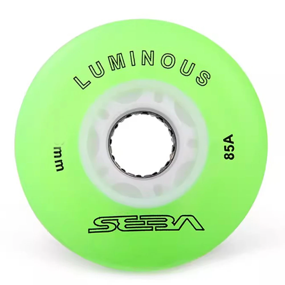 Inline Skates Tyres Seba Luminous LED Skate Wheels 4 Pieces