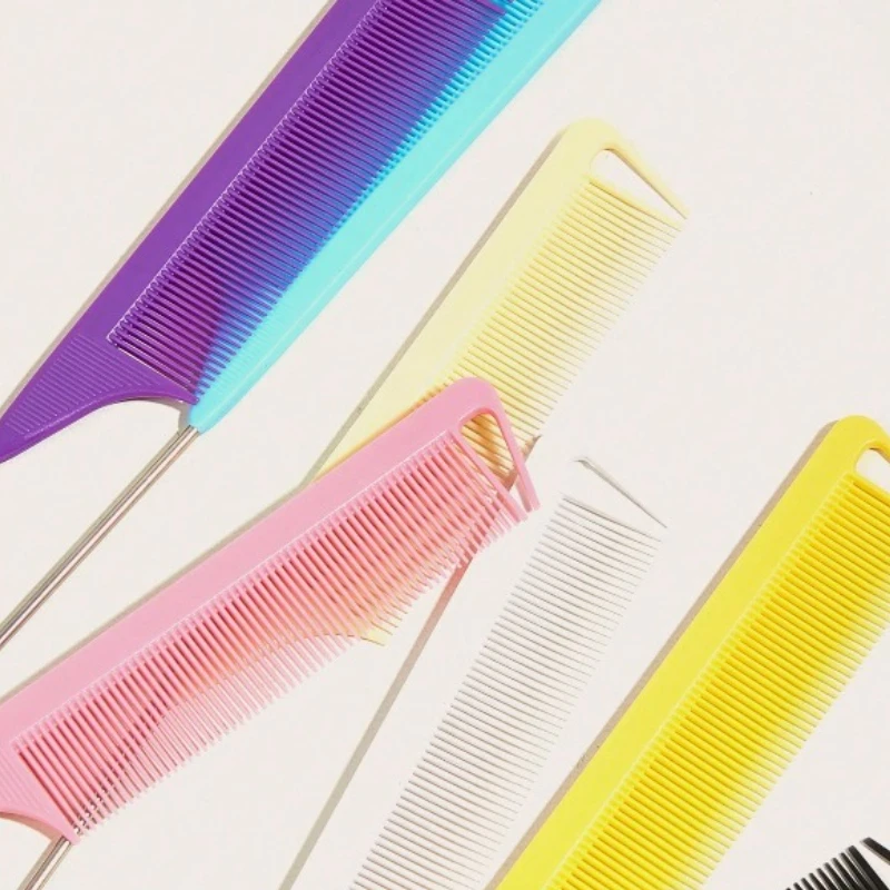 Professional Cutting-edge Comb Anti-static Stainless Steel Multifunctional Comb Suitable  Ordinary Hair Spreading Hair Salons