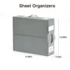 Bed Sheet Organizers and Storage 6 Pack - Foldable Sheet Organizer for Linen Bedding Storage Box for organization, Sheets Set 2