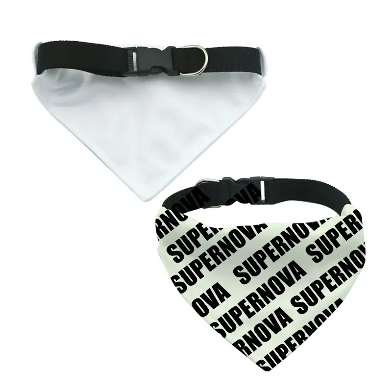 Thermal Sublimation White Blank Dog Pet Triangle Scarf Saliva Towel Puppy Cats Bandanas Bibs Decoration small animal clothes