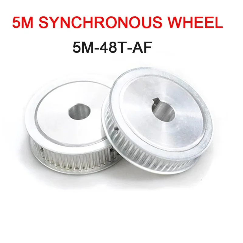 HTD 5M 48T Timing Pulley 48Teeth 5M-48T 21mm Width Toothed Belt Pulleys 8/10/12/14/15 to 28mm Bore Gear Pulley for CNC Machine