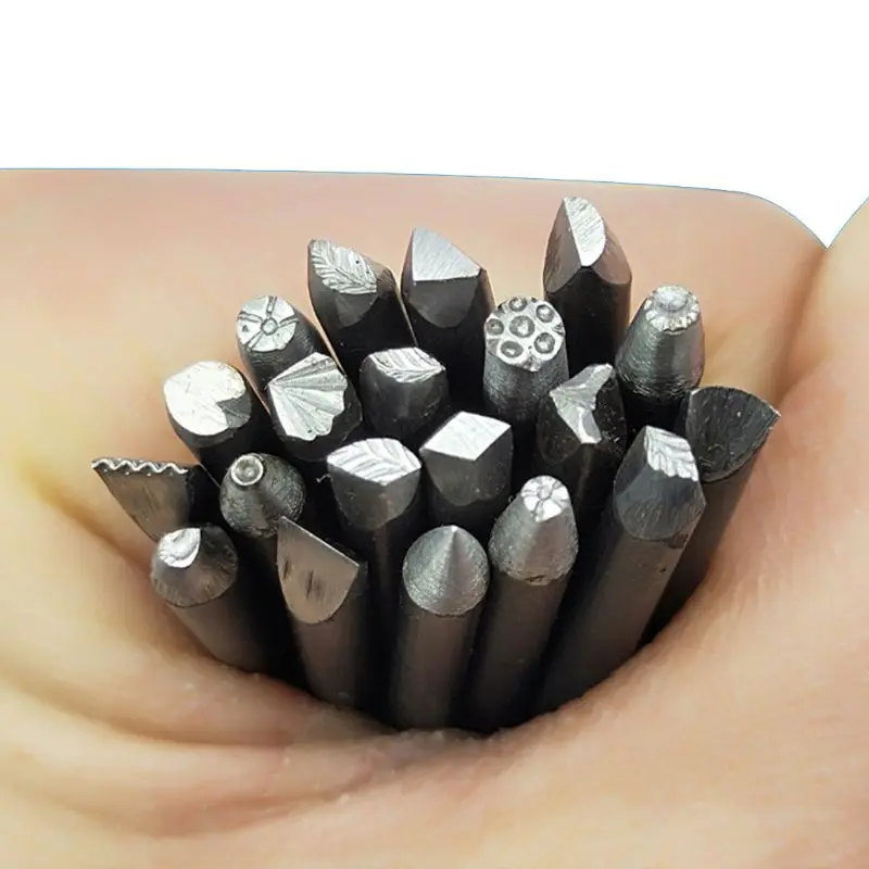 20 Piece Metal Stamp & Punch Set - Steel Tool For Jewelry Making & Metal DIY Crafts 4 thumbnail image