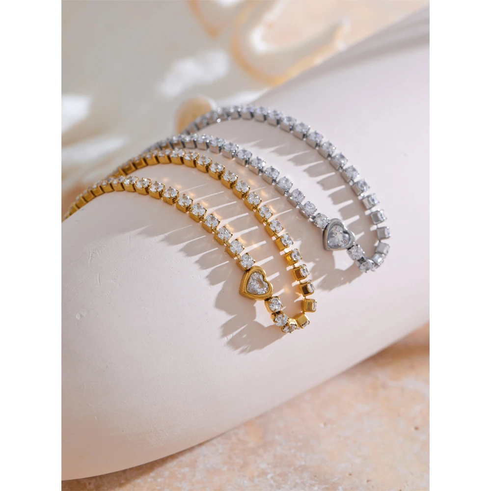 Yhpup Heart Chain Bracelet