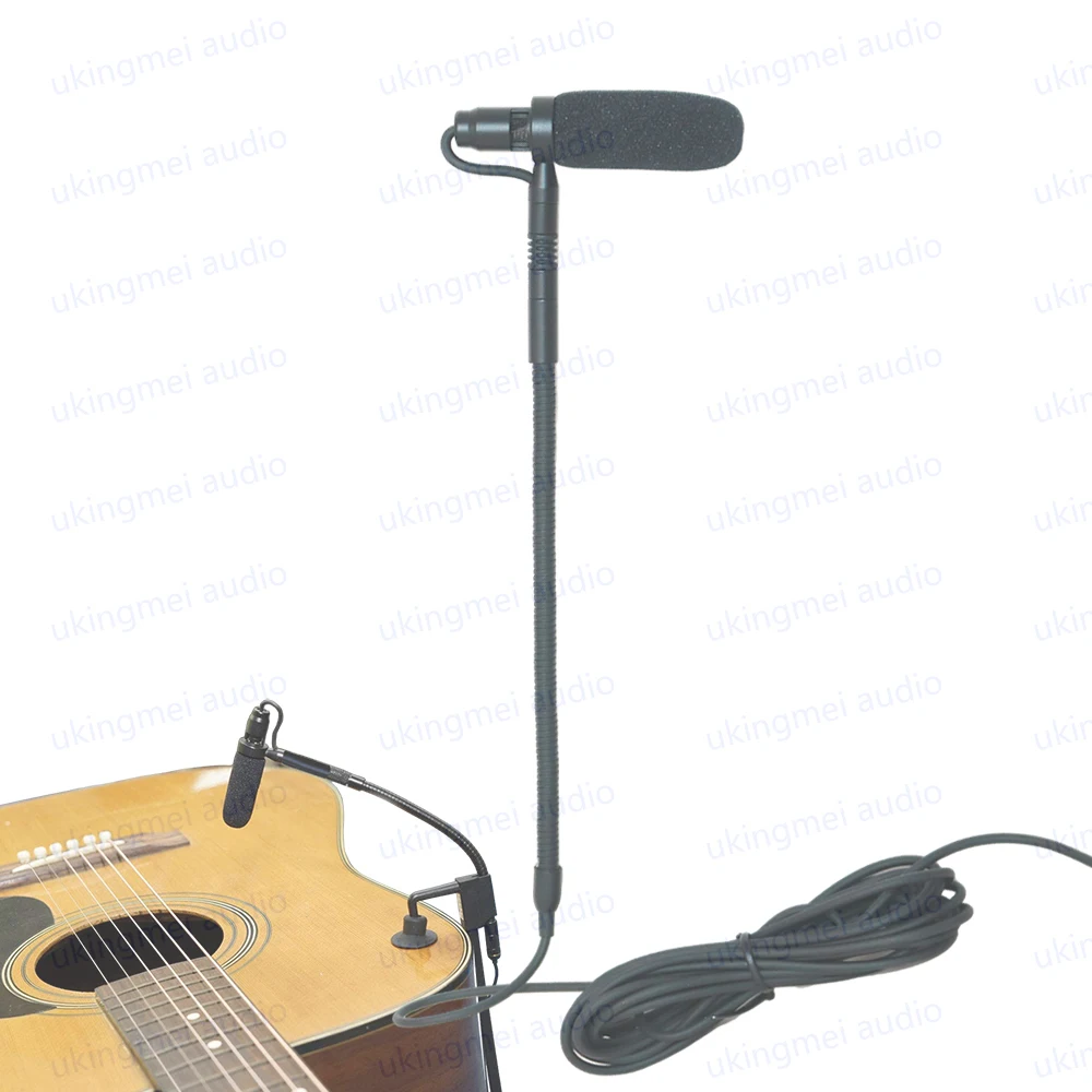 AV-JEFES PMM19B-LS-GT Guitar Clip-On Musical Instrument Microphone for Senn Sennheiser Microphone : AV-JEFES P19B-LS-GT Guitar Clip-On