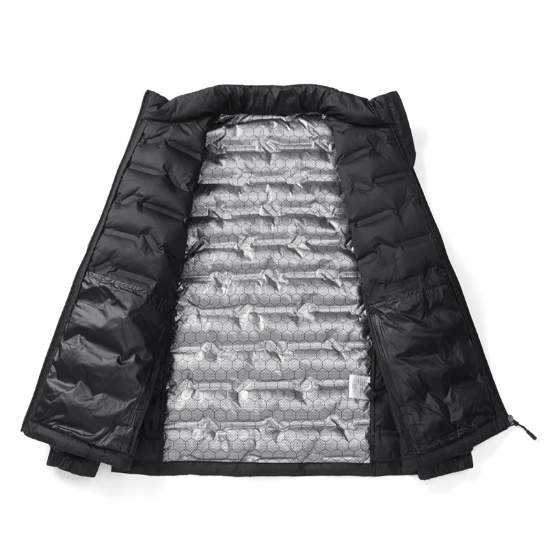 Winter Men Casual Windproof Padded Duck Down Parkas Coat Man Thick Stand Collar Parka Jacket Male Overcoat Outwear Plus Size 6XL