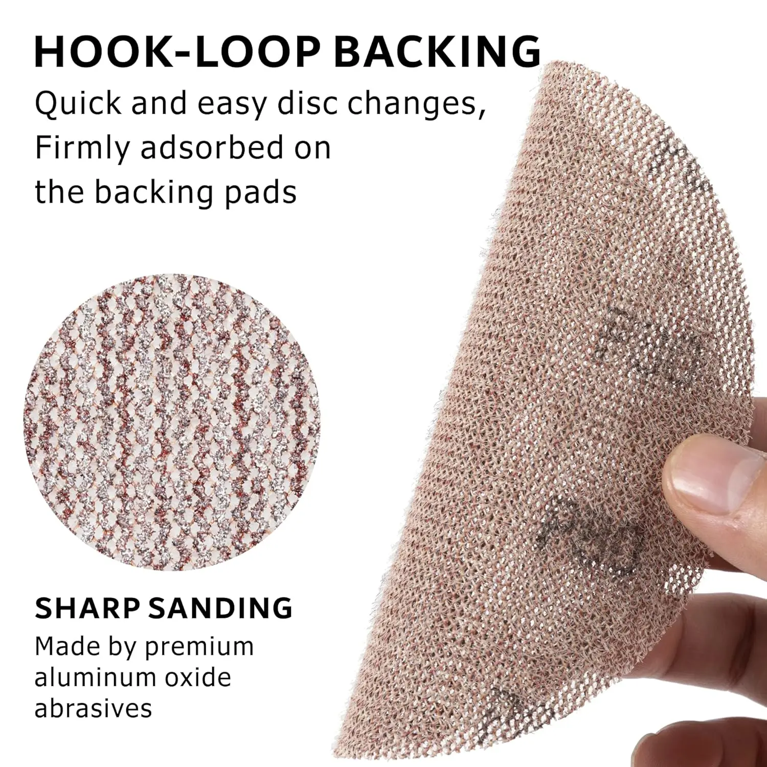 Mesh sanding discs 10Pcs 4/5/6/7inch Hook&Loop Abrasive Dust Free Disc Anti-Blocking Sharp Grinding Sandpaper for Wood Furniture