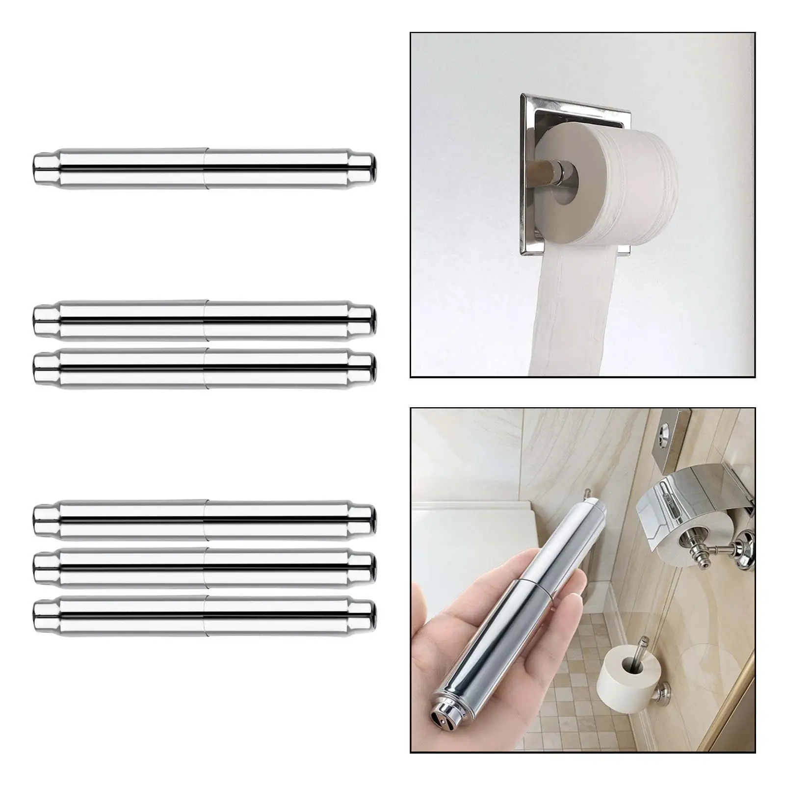 Toilet Paper Holder Insert Replacement Rod Fit Most Brackets Toilet Paper Holder Roller Spindle Spare Parts Wear Resistant Toilet Paper Holder Insert Replacement Rod Fit Most Brackets Toilet Paper Holder Roller Spindle Spare Parts Wear Resistant
