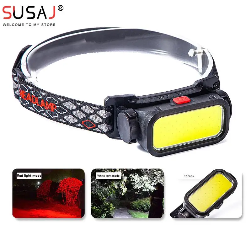 

Монолитный блок светодиодов с панорамной головкой, новый тип c, быстрая зарядка, наружная подсветка для ночной рыбалки с красной подсветкой