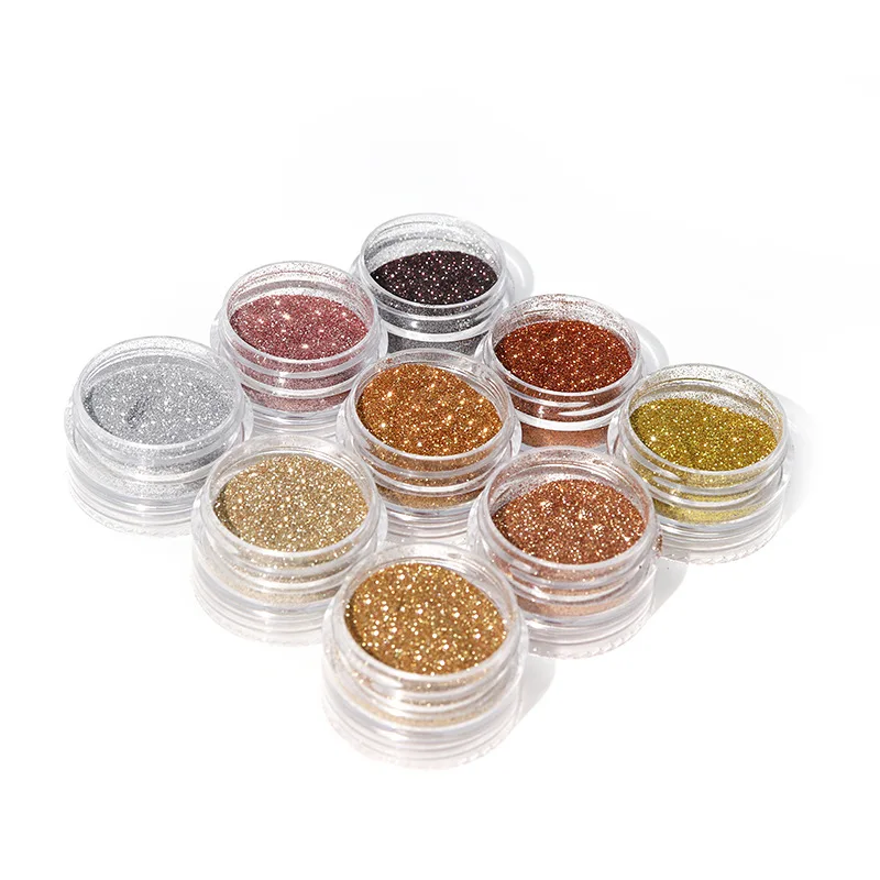 6Colors Super Shinning Crushed Diamond Sparking Powder For DIY Resin Silicone Jewelry Making Dye Pigment Nail Glitter Powder
