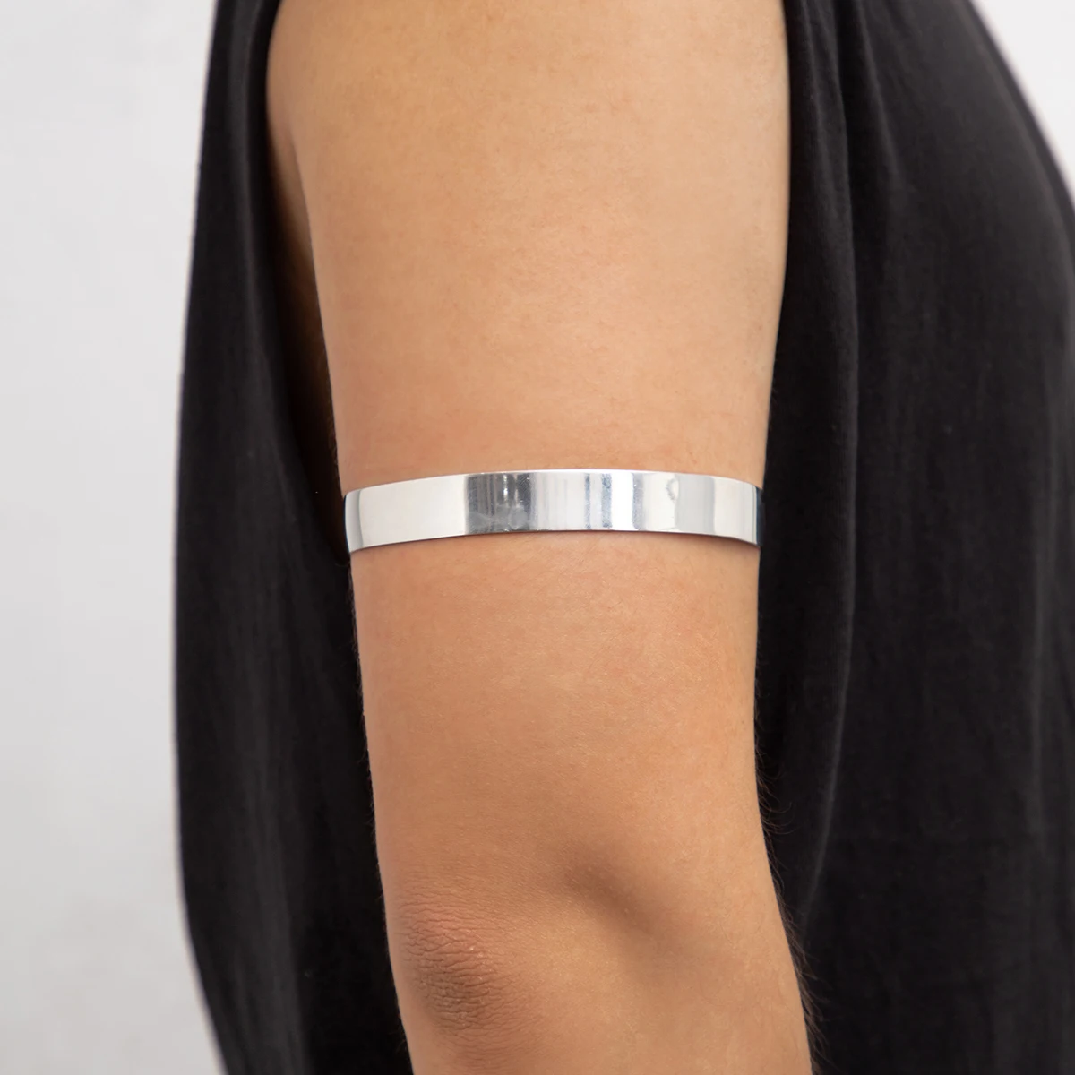 Faded Future grunge arm cuff bracelet in silver | ASOS