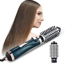 

2 In 1 Rotating Brush Hot Air Styler Comb Curling Iron Roll Styling Brush Hair Dryer Blow With Nozzles 2 Speed & 3 Heat Setting