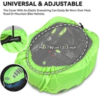 1 Pcs Bike Helmet Rain Cover With Reflective Strip Waterproof Windproof Bicycle Helmet Cover High Visibility Cycling Ride Gear 2